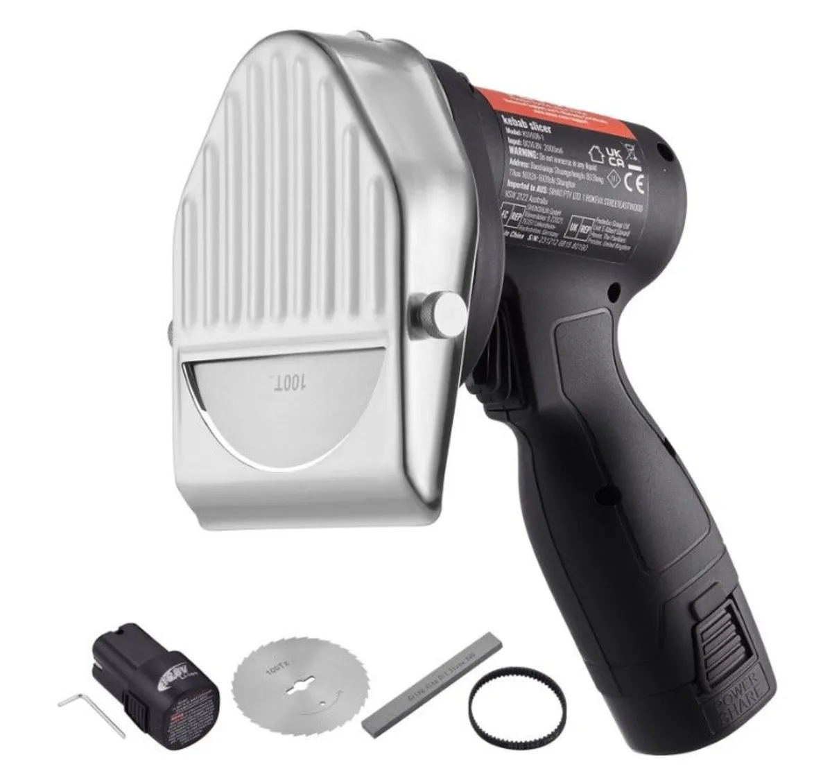 Electric Wireless Turkish BBQ Knife +2 Wavy Blades - Image 1