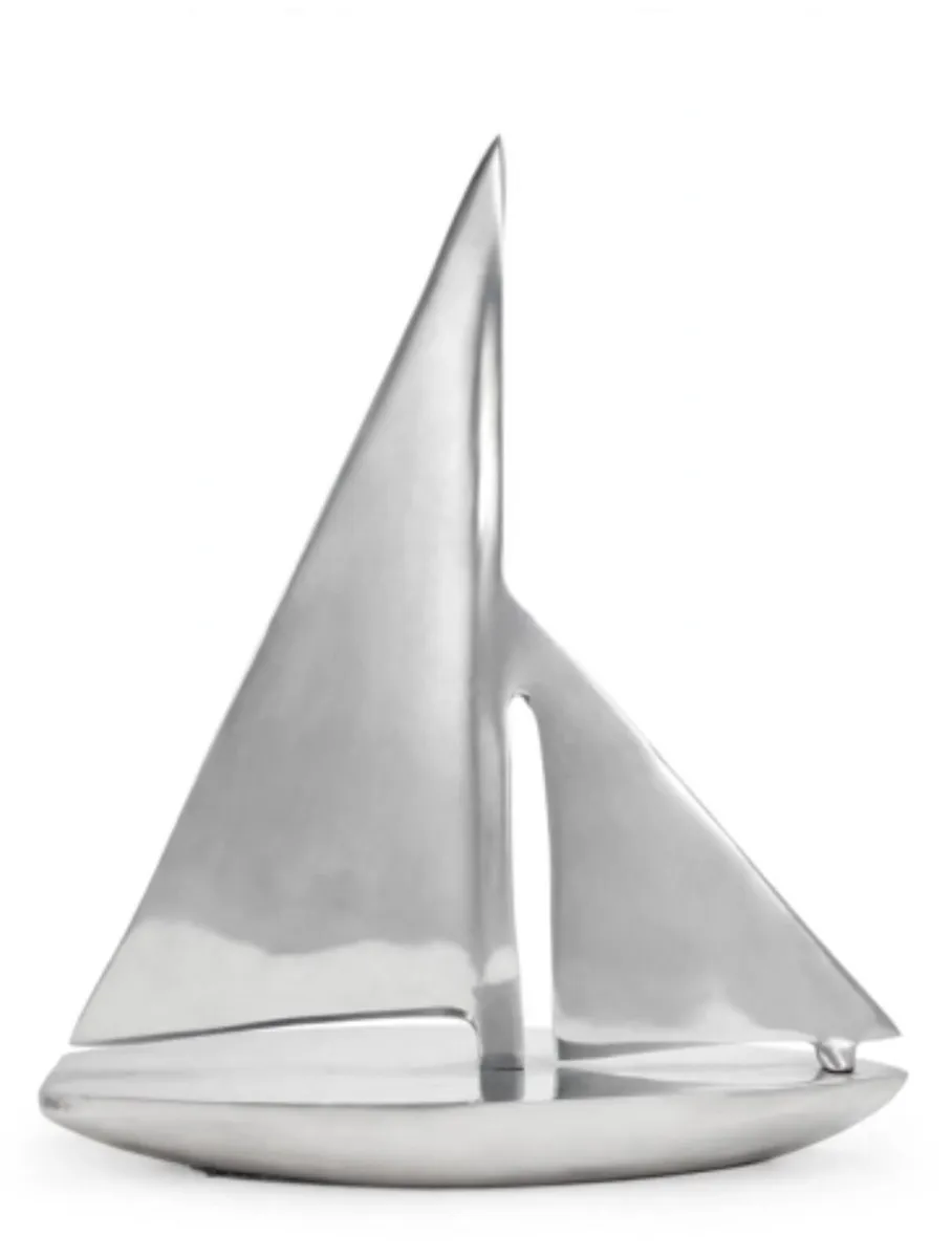 Large sailing boat sculpture 37cm high - Image 1