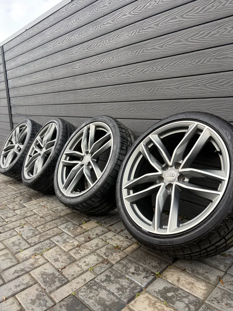 20” GENUINE AUDI A6 S-LINE ALLOY WHEELS & TYRES - Image 1