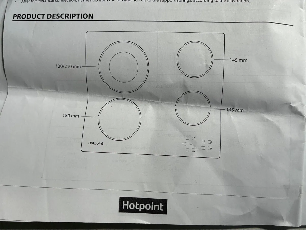 Hotpoint Electric Hob - Image 4
