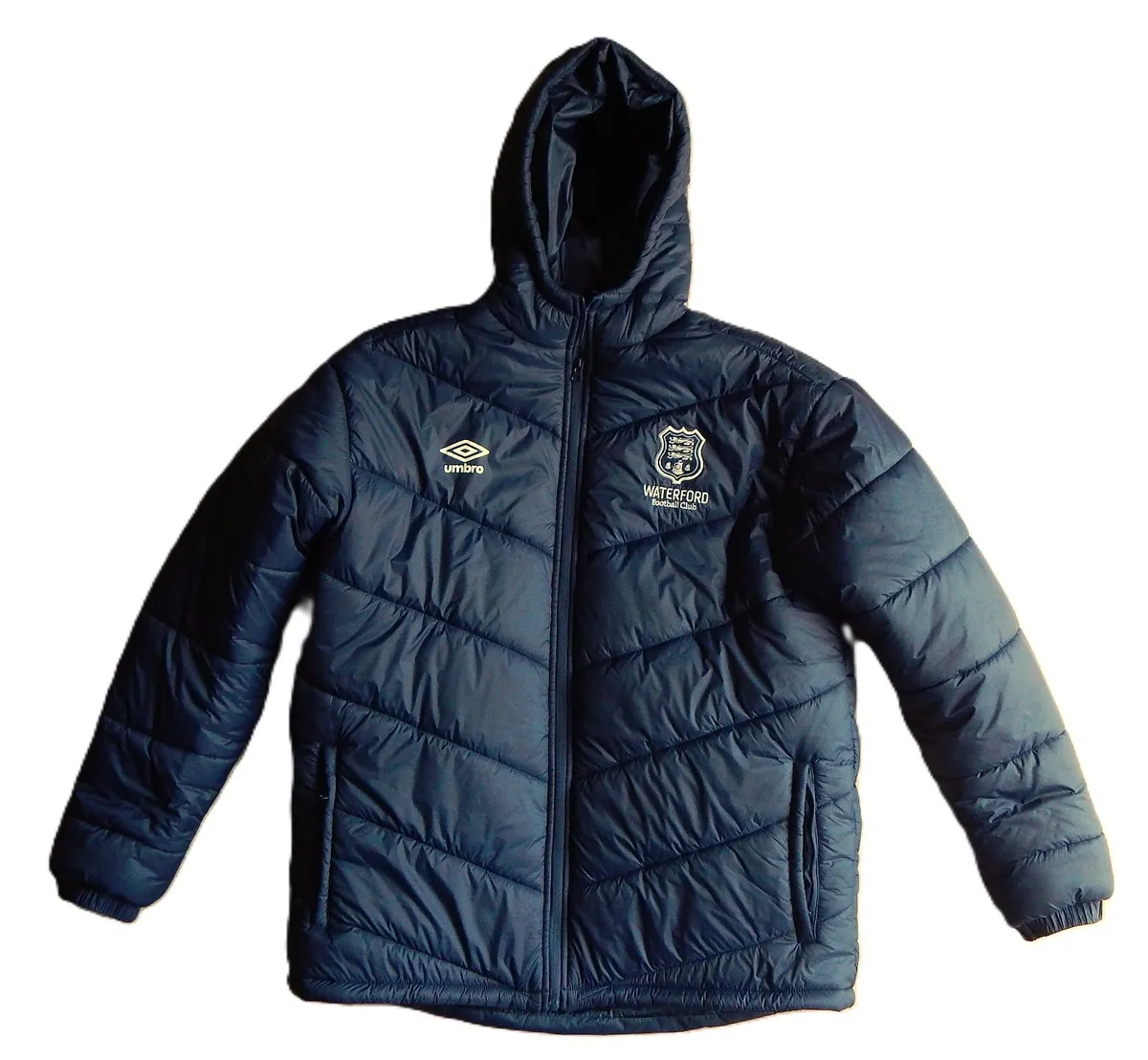 Waterford Football Club Navy Umbro Padded Jacket - Image 4