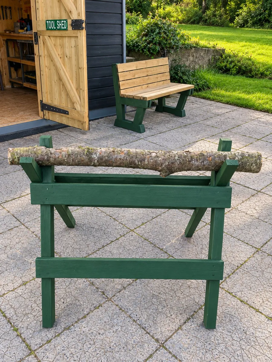 Wooden sawhorse - Image 1