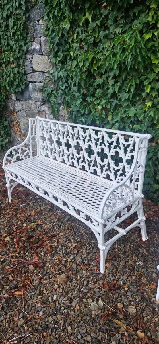 Garden    bench  solid  Solid  cast  iron - Image 2