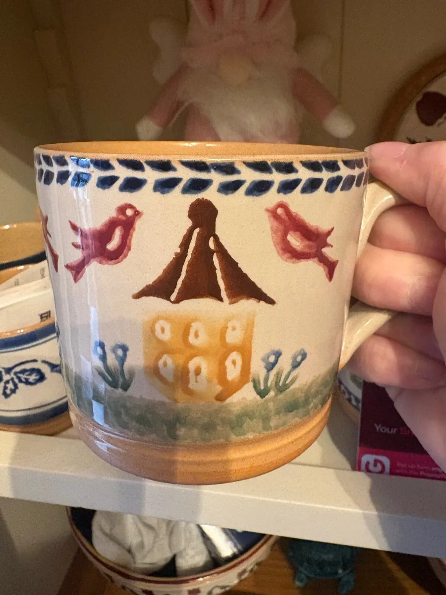 Rare Nicholas Mosse birdhouse mug