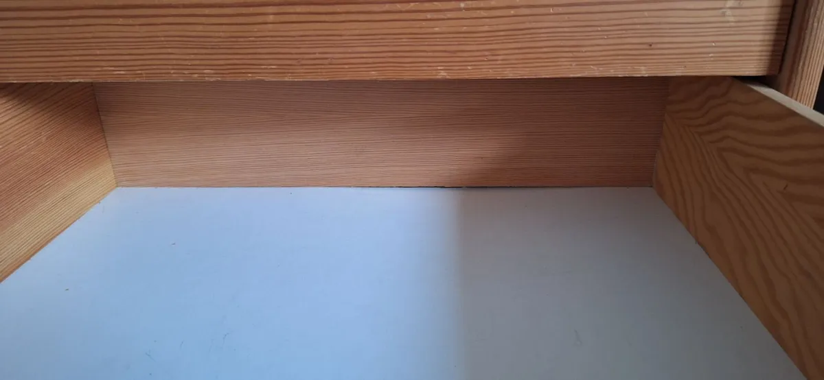 Chest of drawers solid pine 2 for sale - Image 3