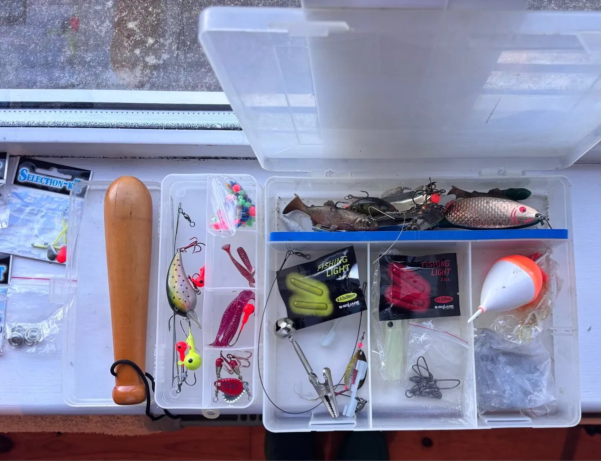 9ft Fishing Rod & Full Bait Box - Image 4