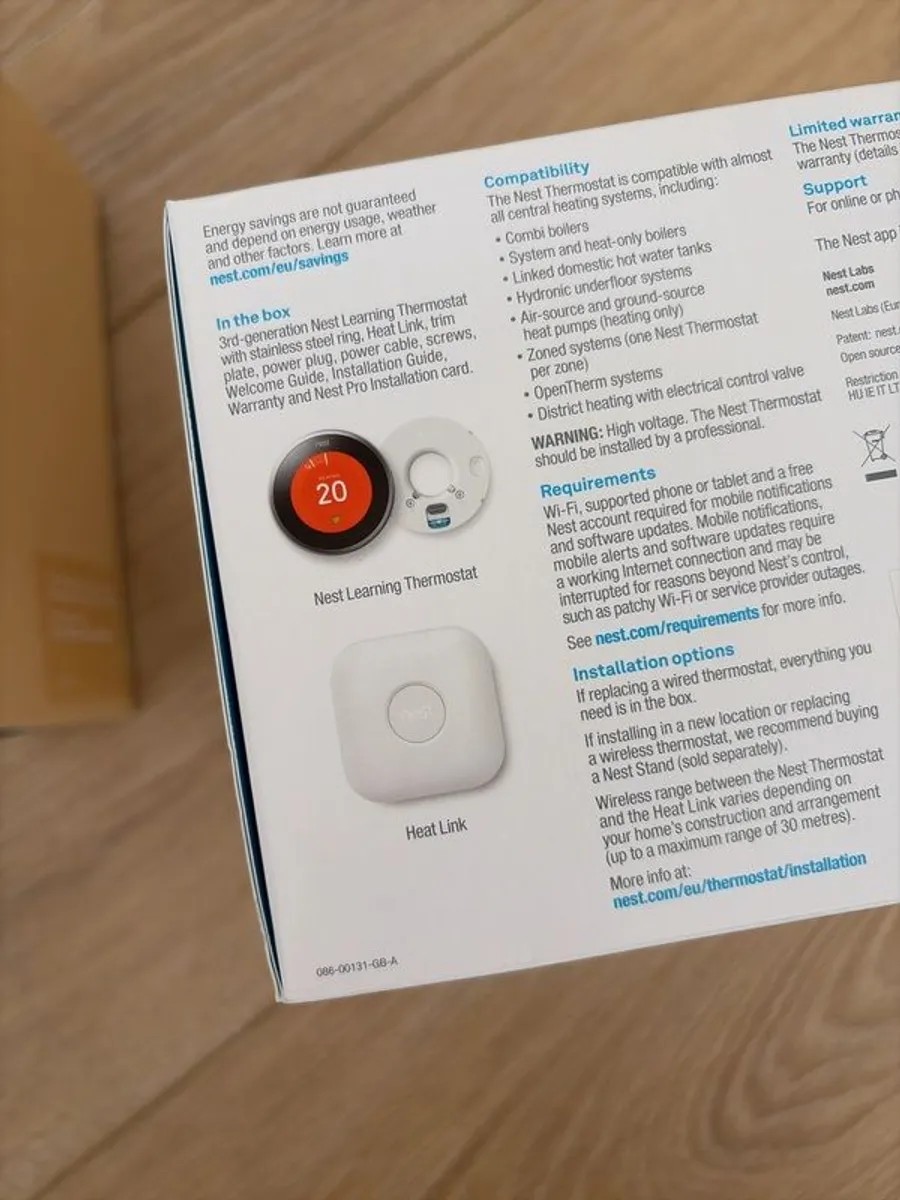 2x Nest Learning Thermostat 3rd Gen - Image 2