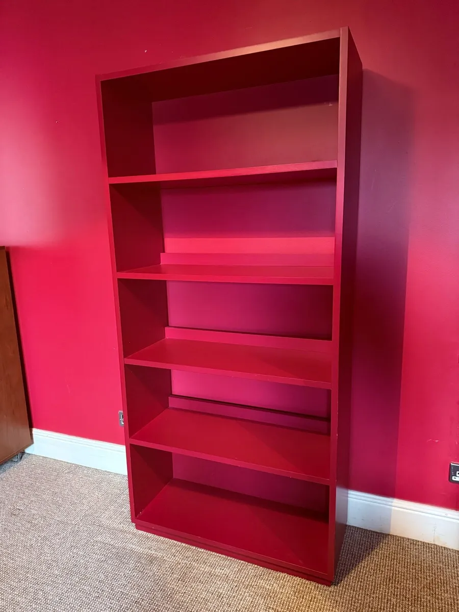 Pink or Burgundy Wooden Shelving Unit – €70 - Image 1