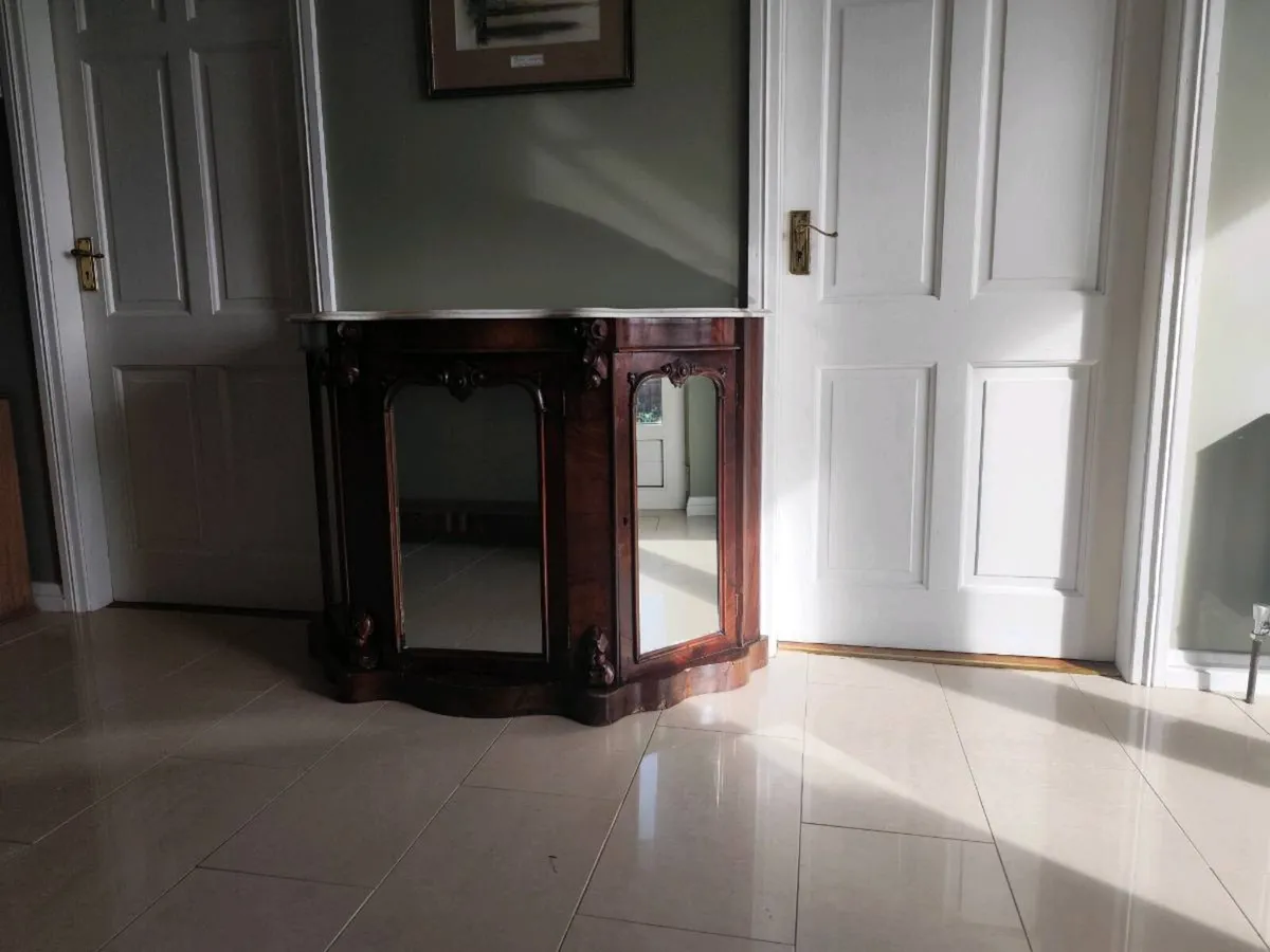 Marble topped credenza - Image 3