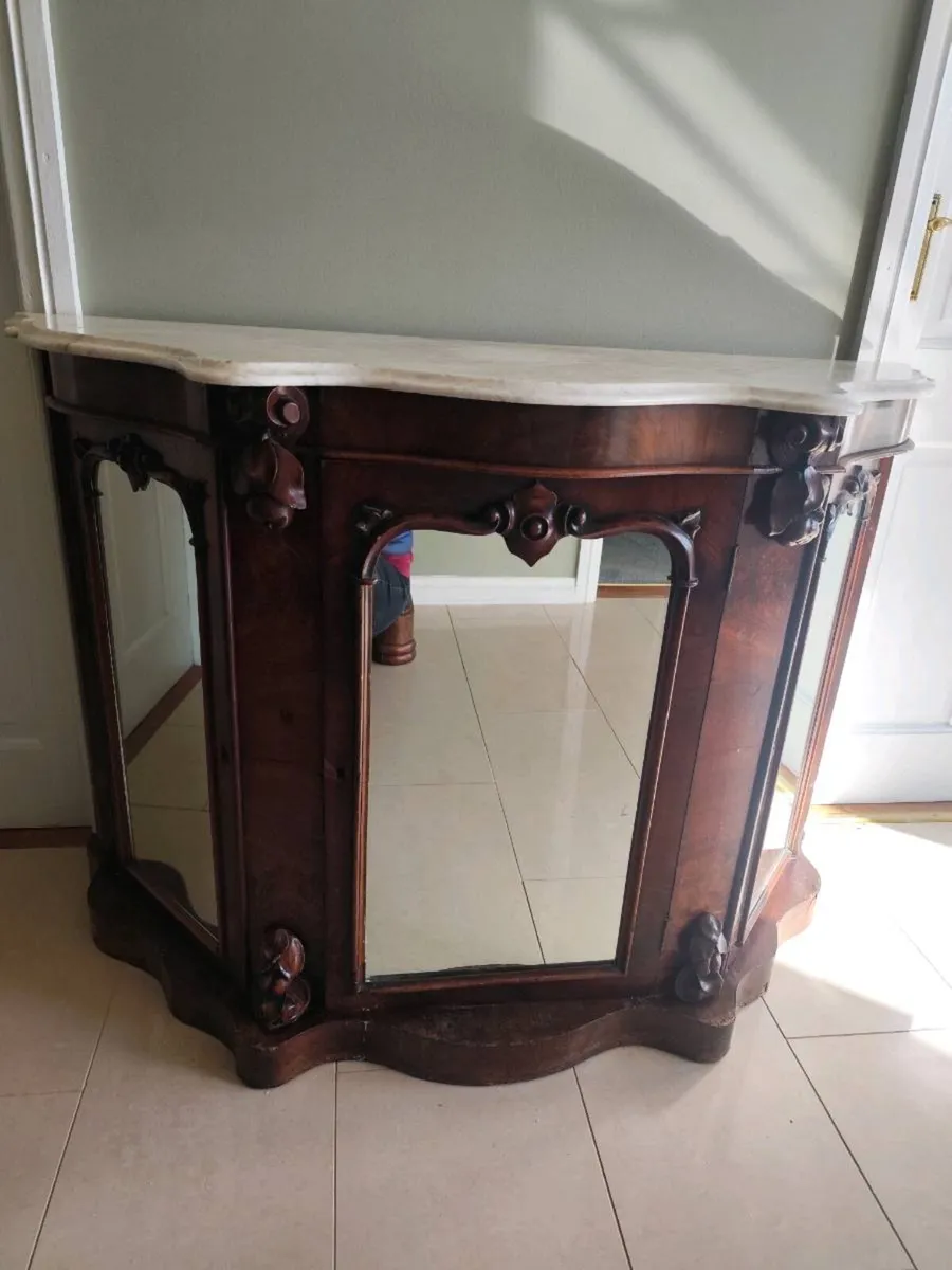 Marble topped credenza - Image 1