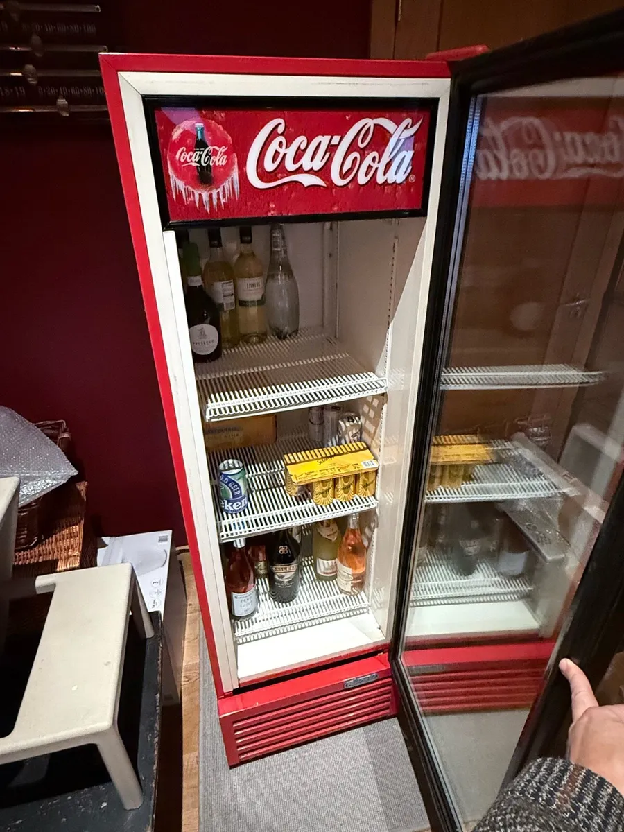 Coca Cola Commercial Fridge Glass Door - Image 2