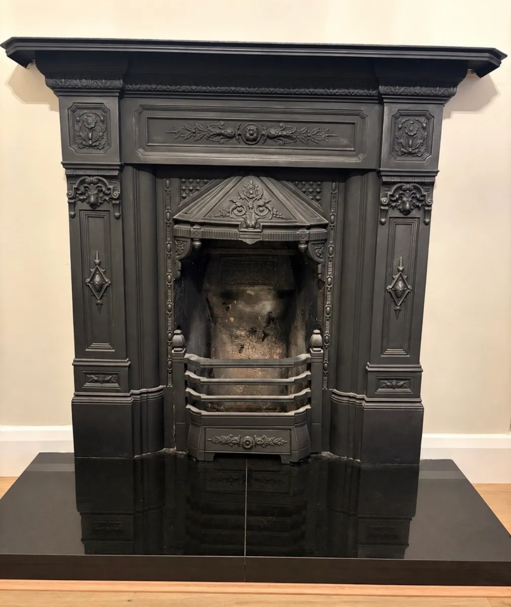 Cast Iron Fireplace with Gas Fire - Image 1