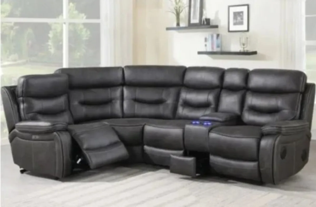 Noah Electric 2 Seater with Console Recliner / Cin - Image 1