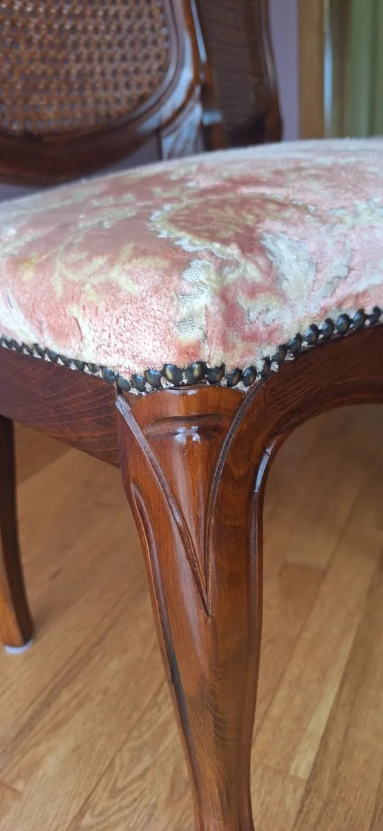 Inlaid Italian Rosewood Dining Room set - Image 2