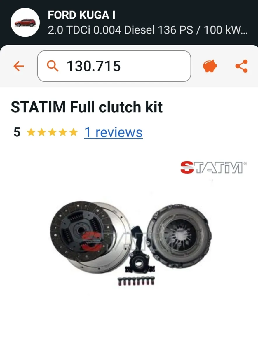Kuga Clutch & Flywheel kit - Image 1