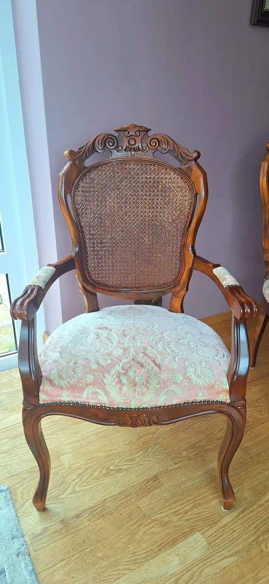 Inlaid Italian Rosewood Dining Room set - Image 3