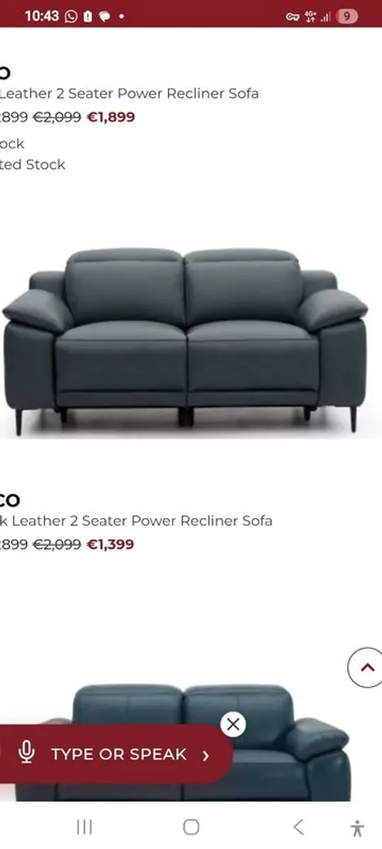 leather recliner - Image 4