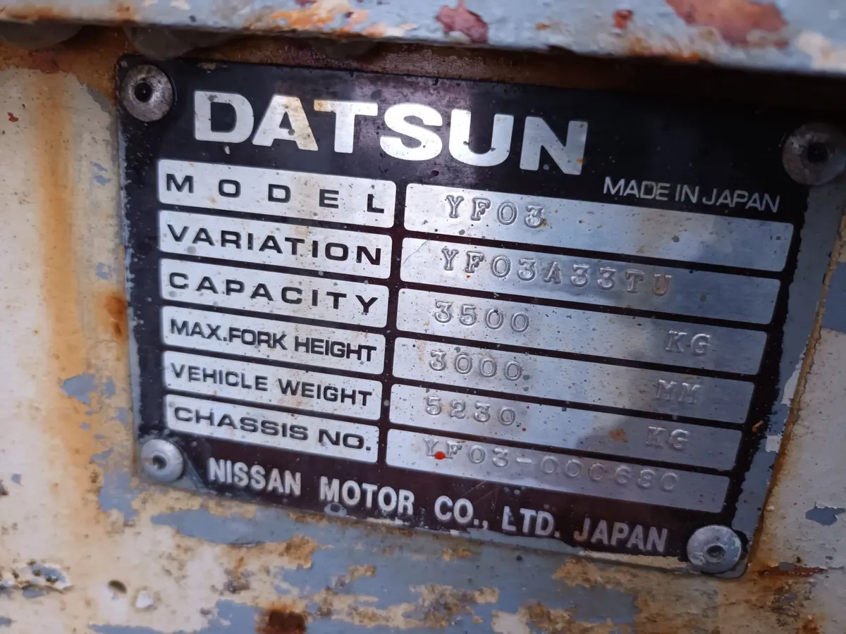 Nissan 3.5 Ton Diesel Forklift - Image 2