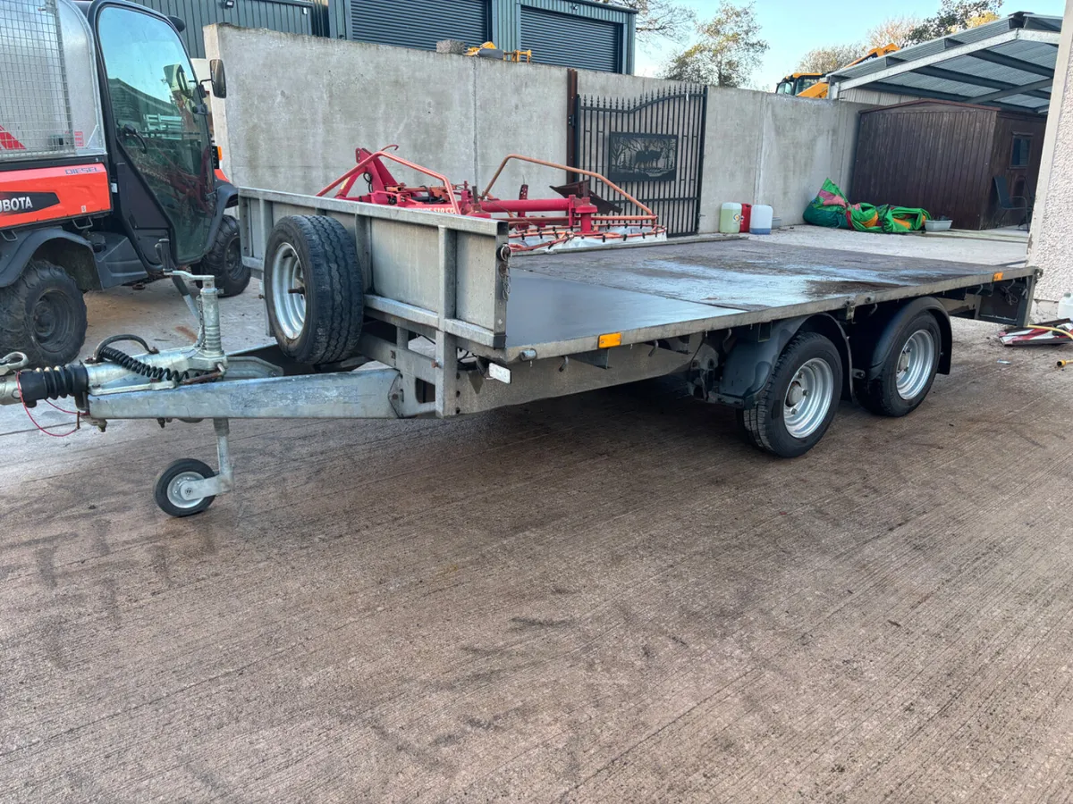 Ifor Williams 12ft x 6ft 6” flat trailer - Image 1
