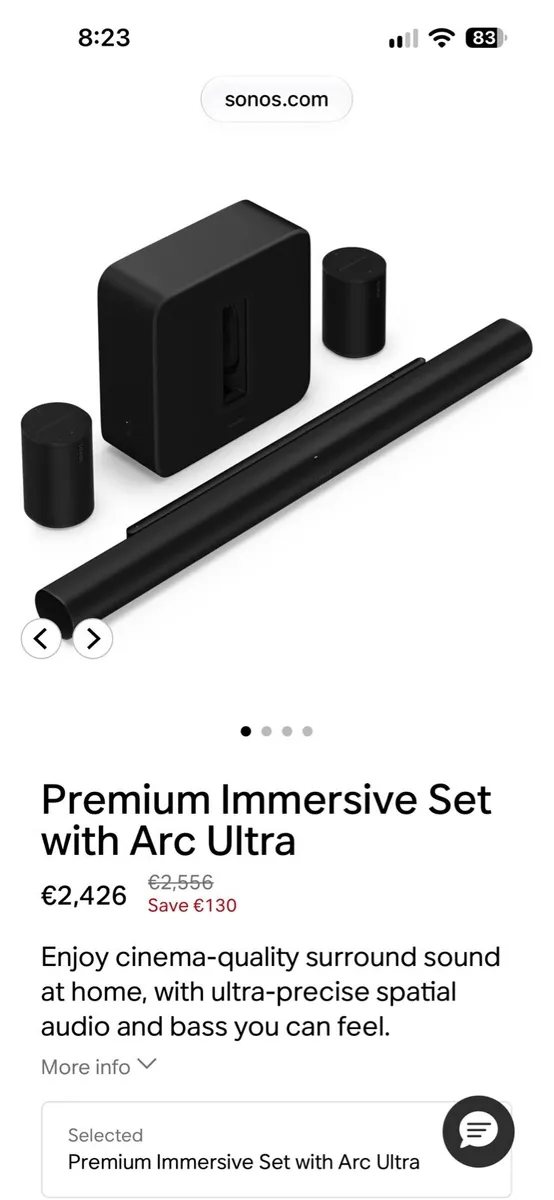 Sonos Arc, Sub 4 + 2 x Era 100s (new and sealed)