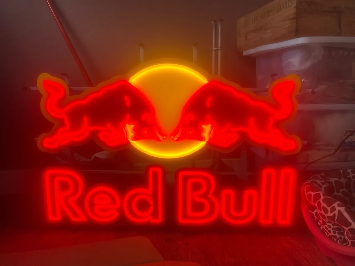 Large neon Red Bull light - Image 3