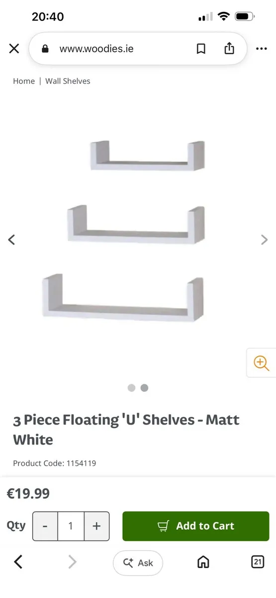 Small wooden shelves - Image 2