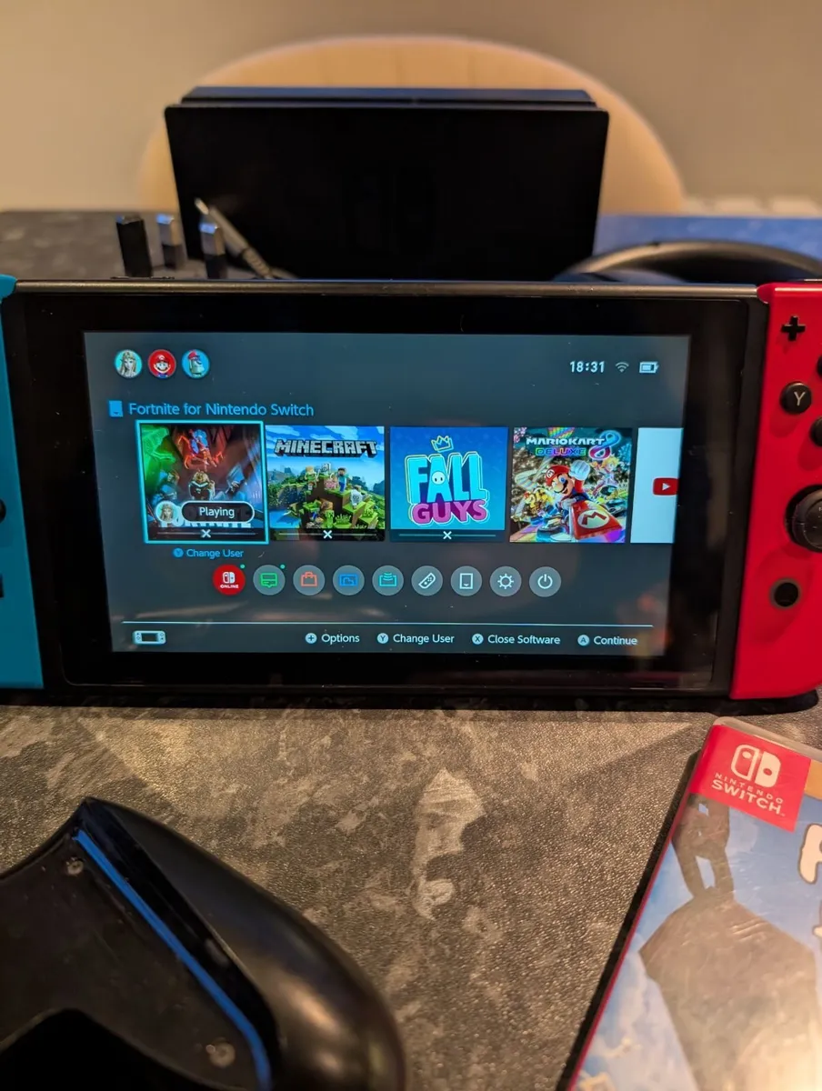 Nintendo Switch with Games - Image 1