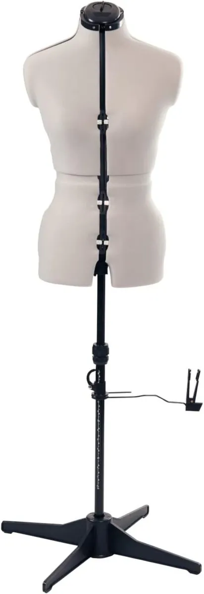 Adjustable Dressmakers Dummy in Fabric with Hem - Image 2