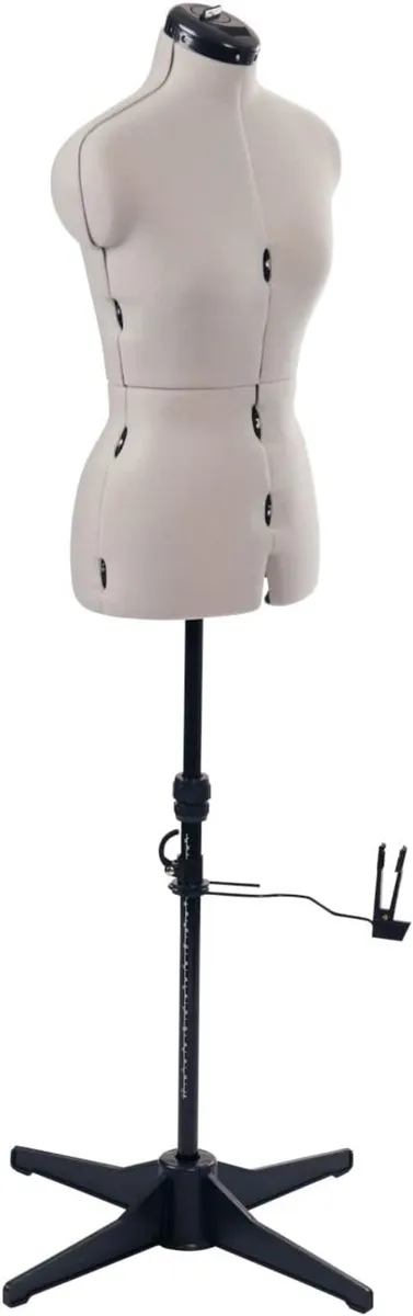 Adjustable Dressmakers Dummy in Fabric with Hem - Image 3