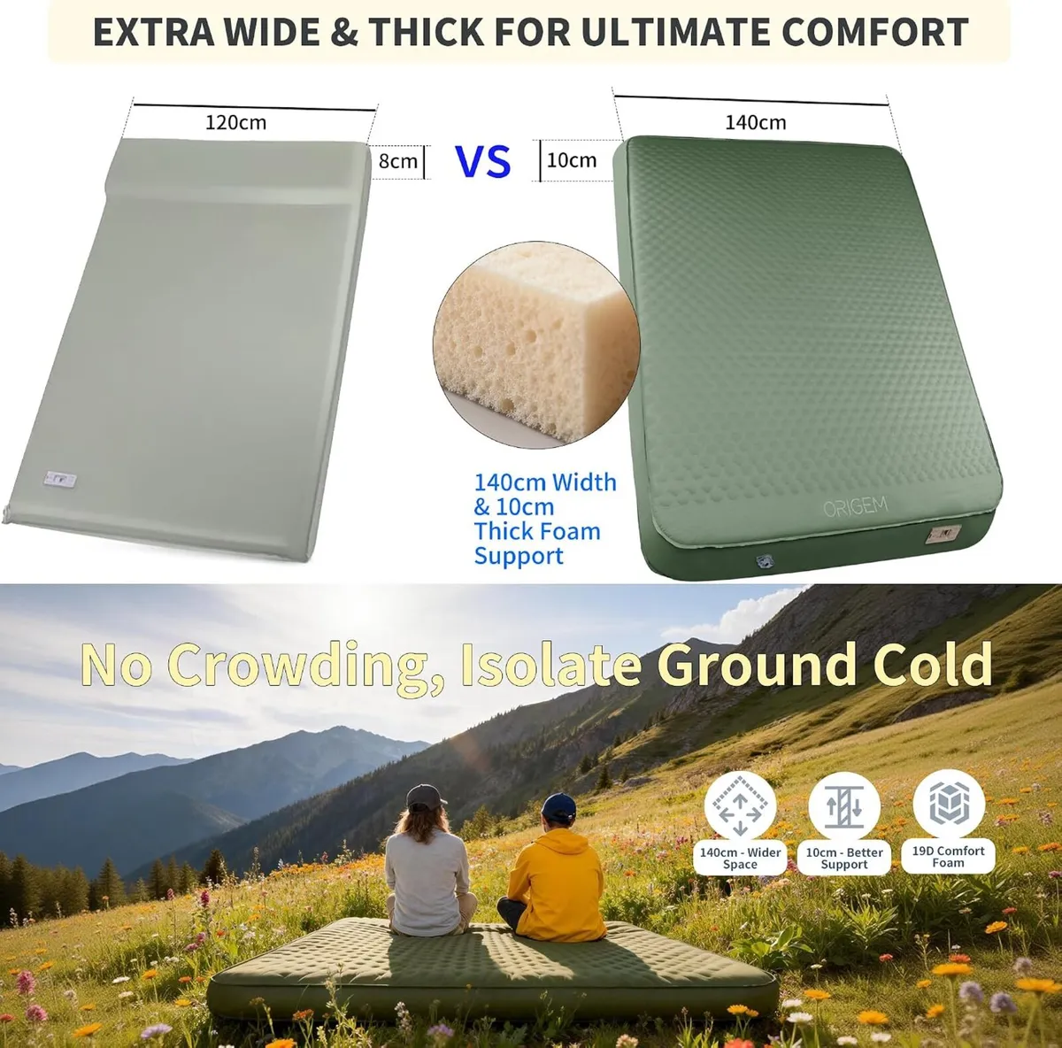 Mattress 10CM Self Inflating Mat - Image 3