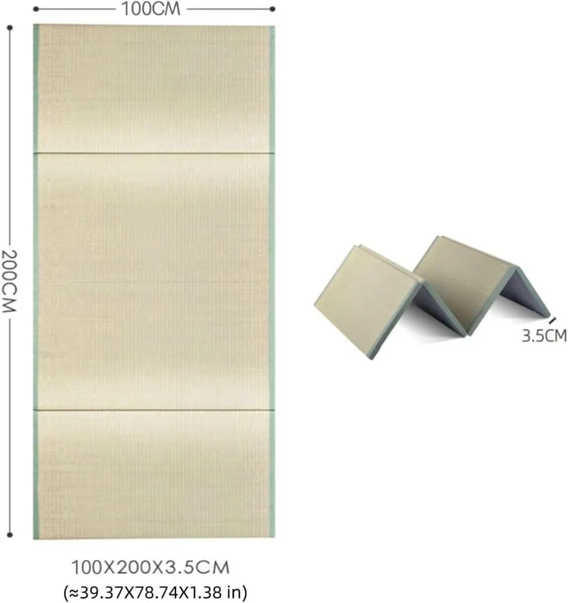 Tatami Japanese Traditional Mattress 4-Fold - Image 2