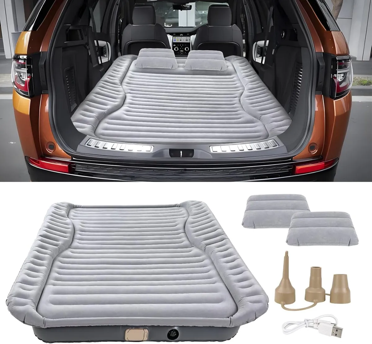 Suv Air Mattress with Cordless Built-In Pump Fast - Image 1