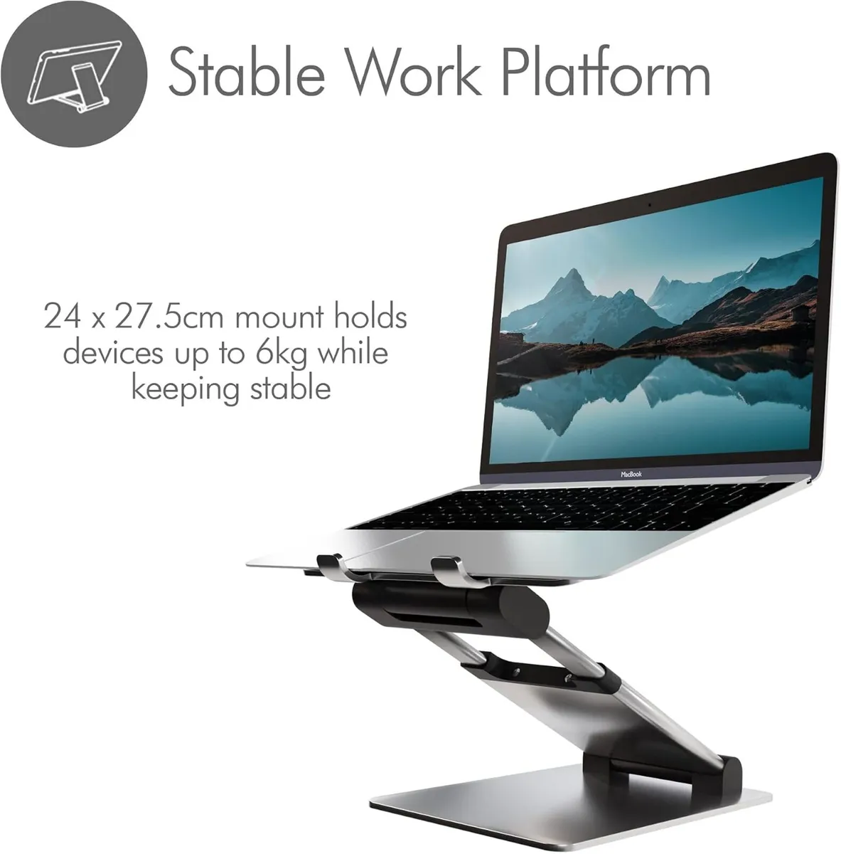 Supreme Sit-Stand Laptop Stand Adjustable - Image 2