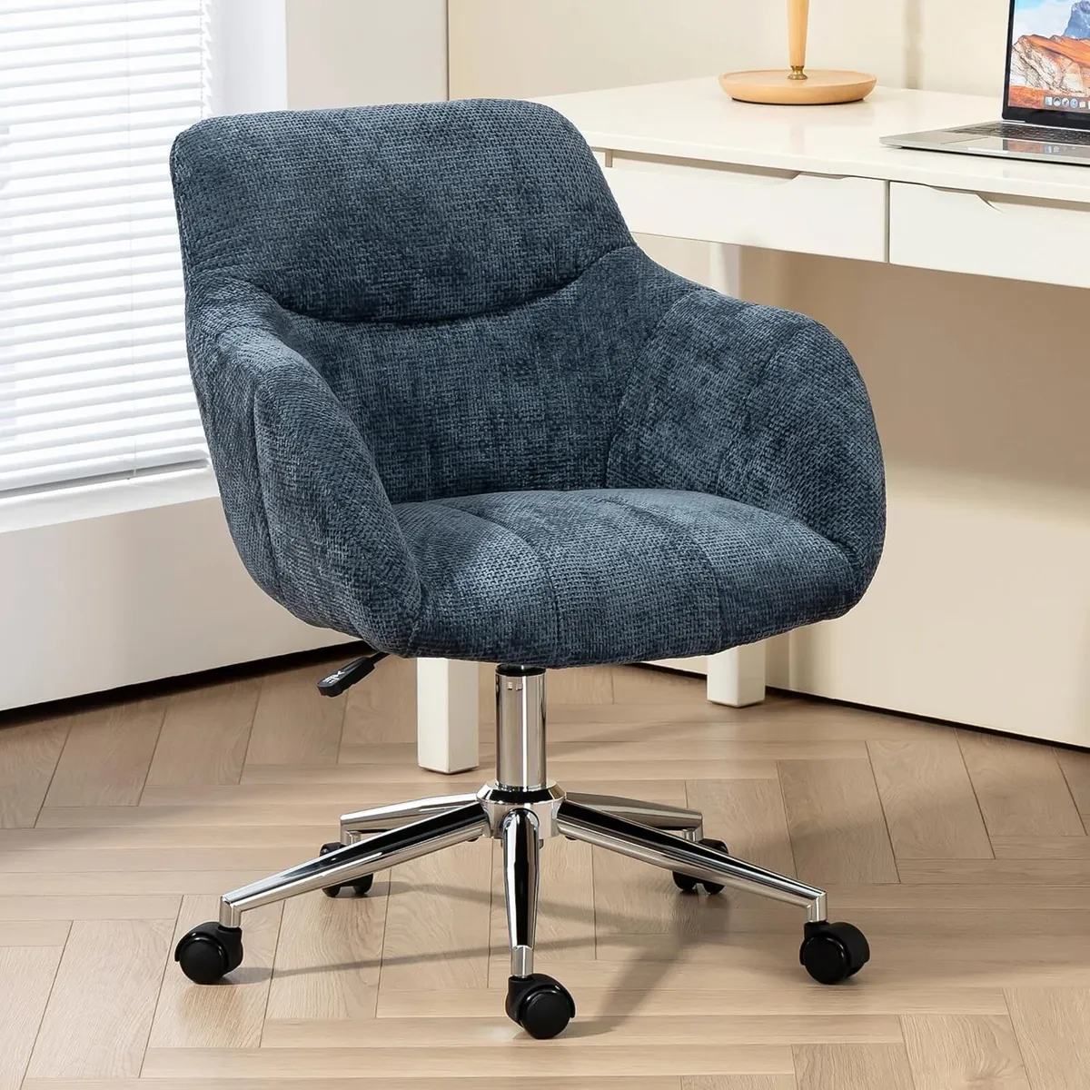 Upholstered Home Office Desk Chairs - Image 1
