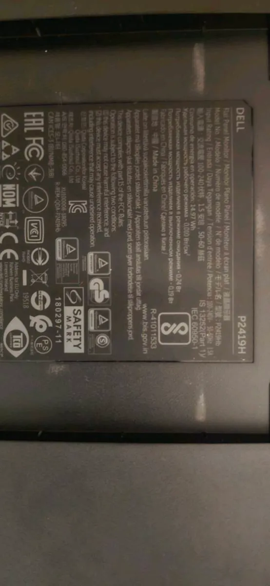 DELL 24 Inch Monitor P2419H - Image 3
