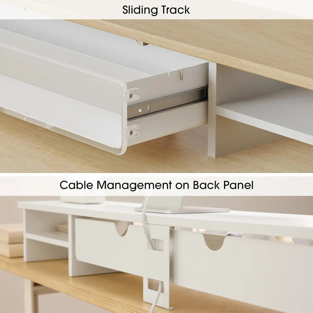 Monitor Stand with Drawers Blind Box Storage Space - Image 3