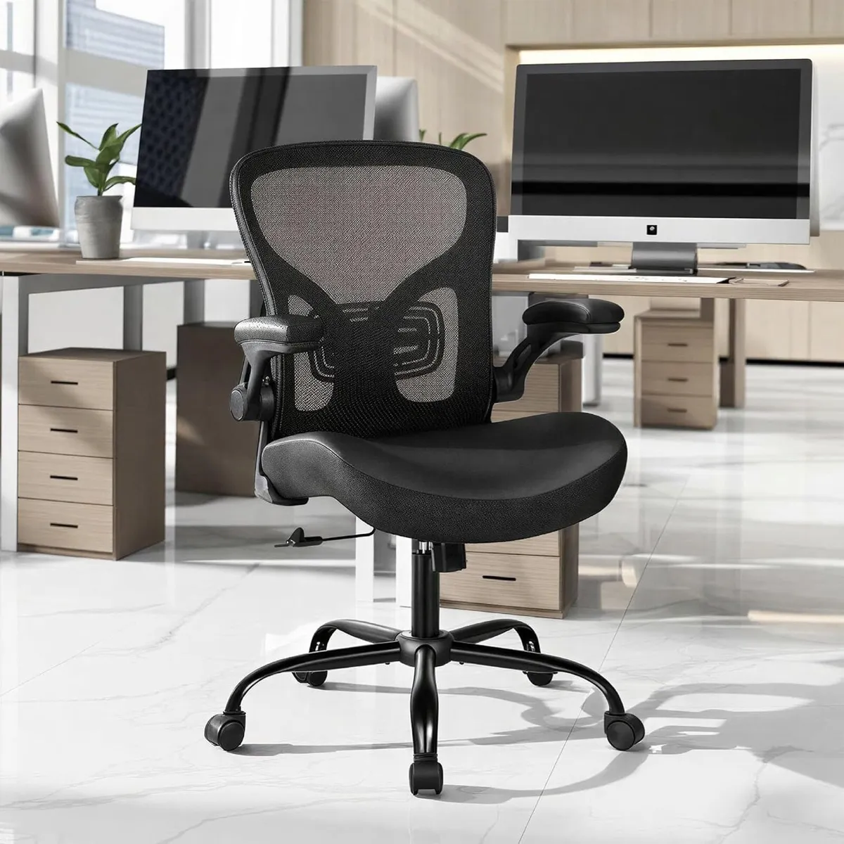 Office Chair Desk Ergonomic Home Mesh Lumbar - Image 1