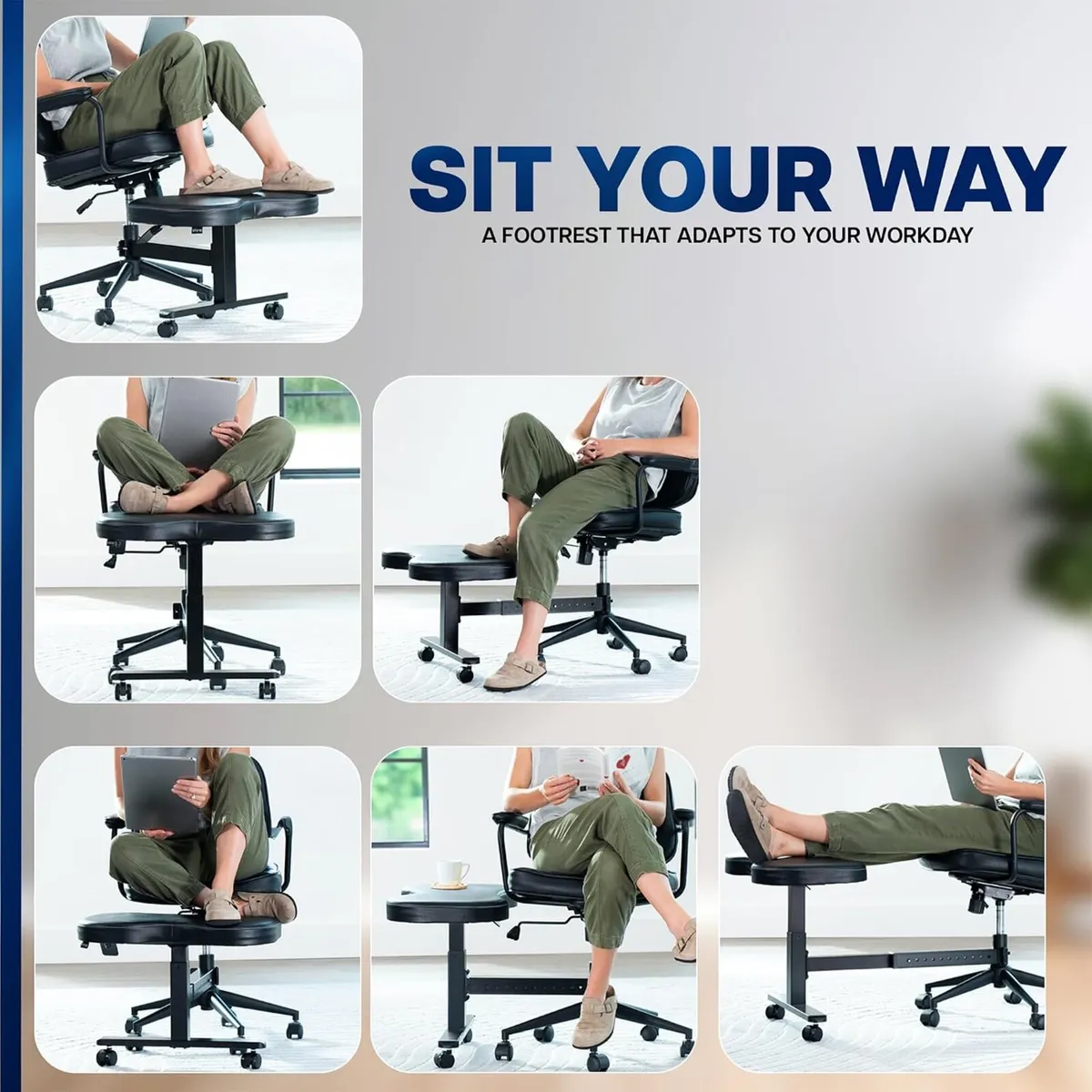 Retrofit Height Adjustable Footrest for Office - Image 3