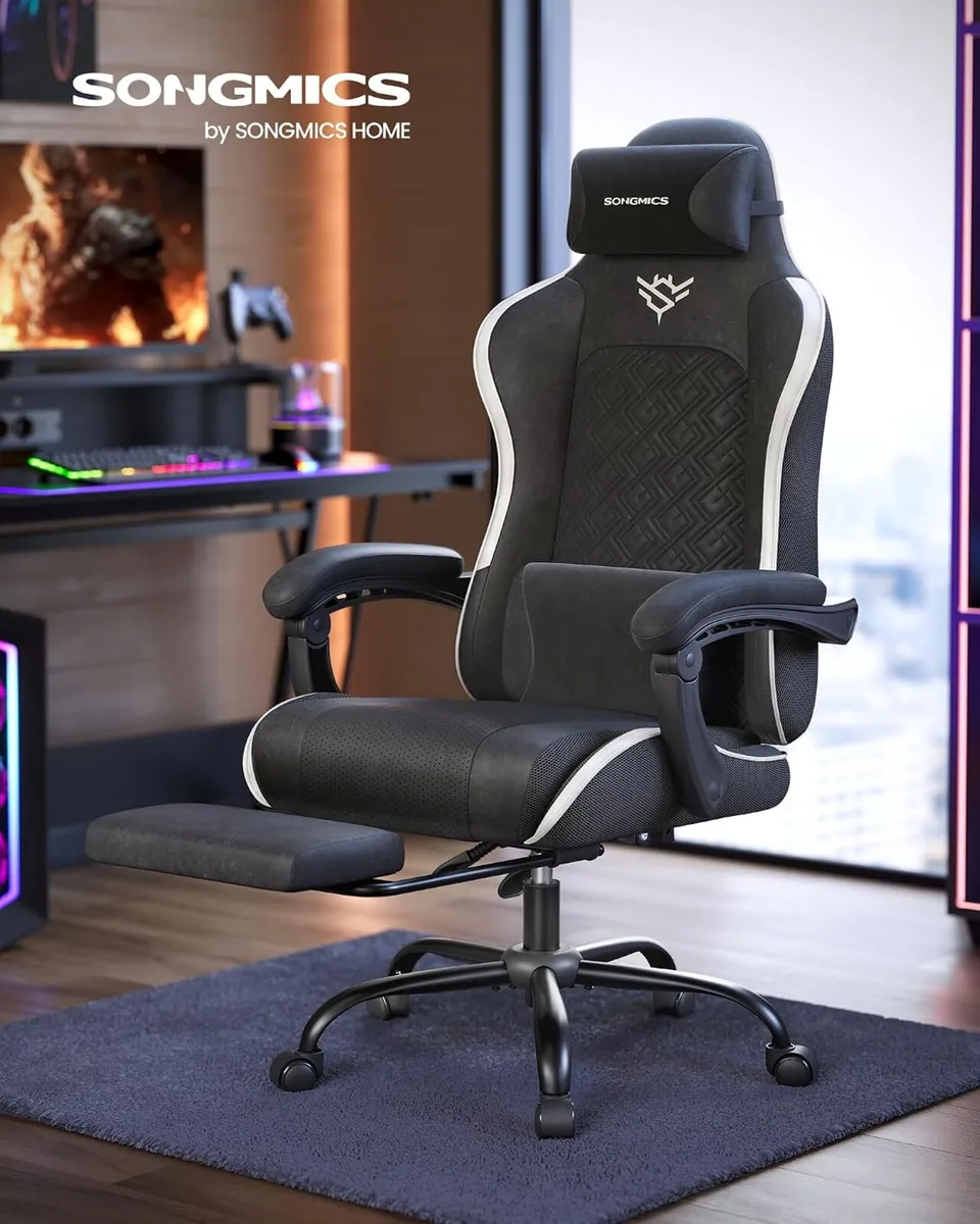 Gaming Chair Ergonomic Office with Footrest - Image 2