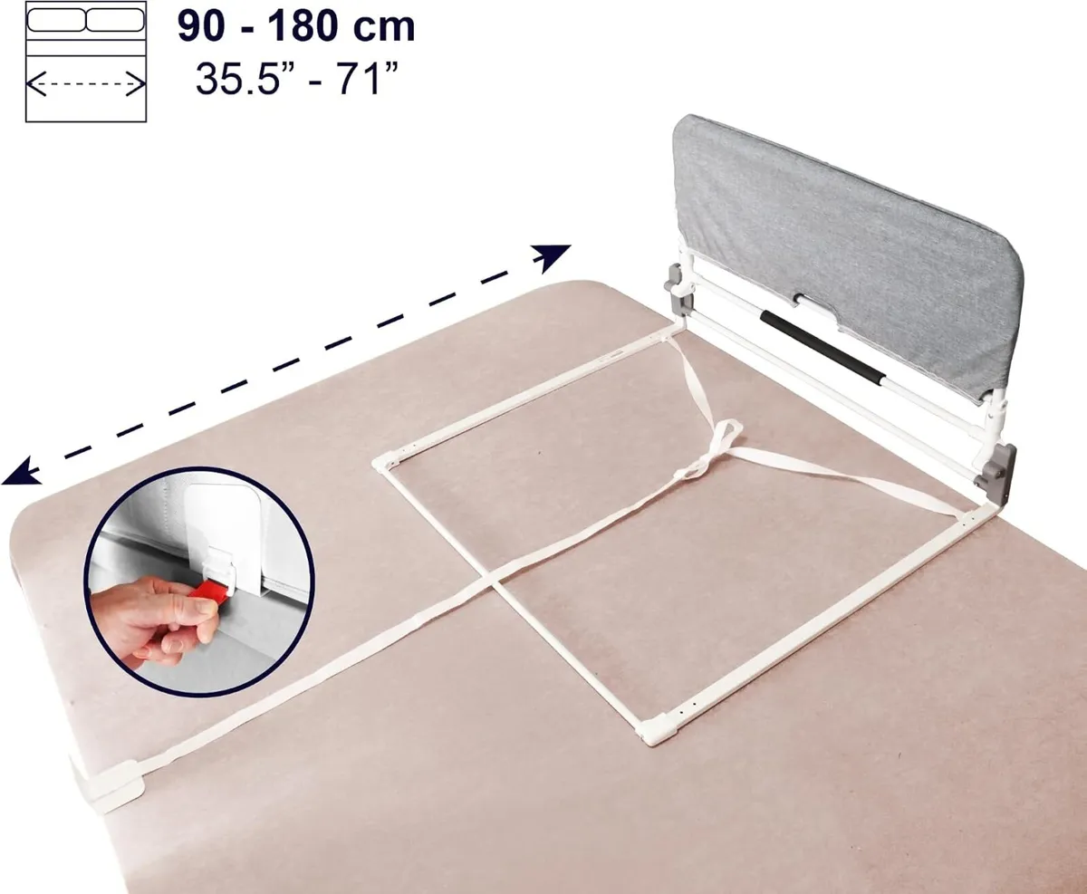 Bed Rail for Elderly Adults Foldable Safety Guard - Image 4