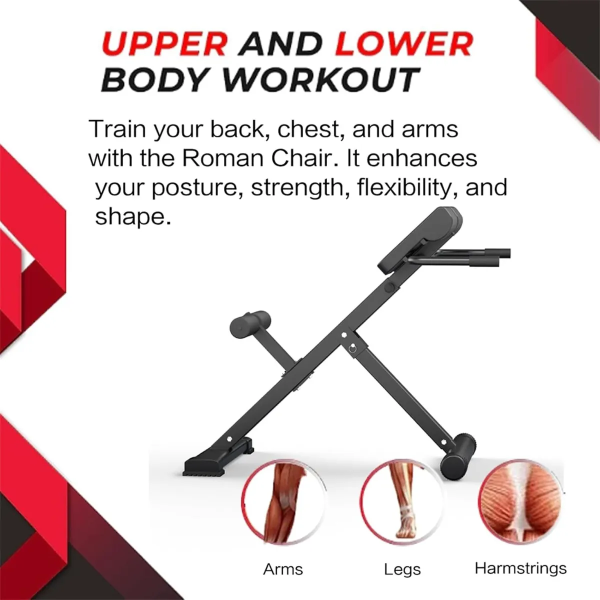45-Degree Hyperextension Roman Chair Adjustable - Image 4