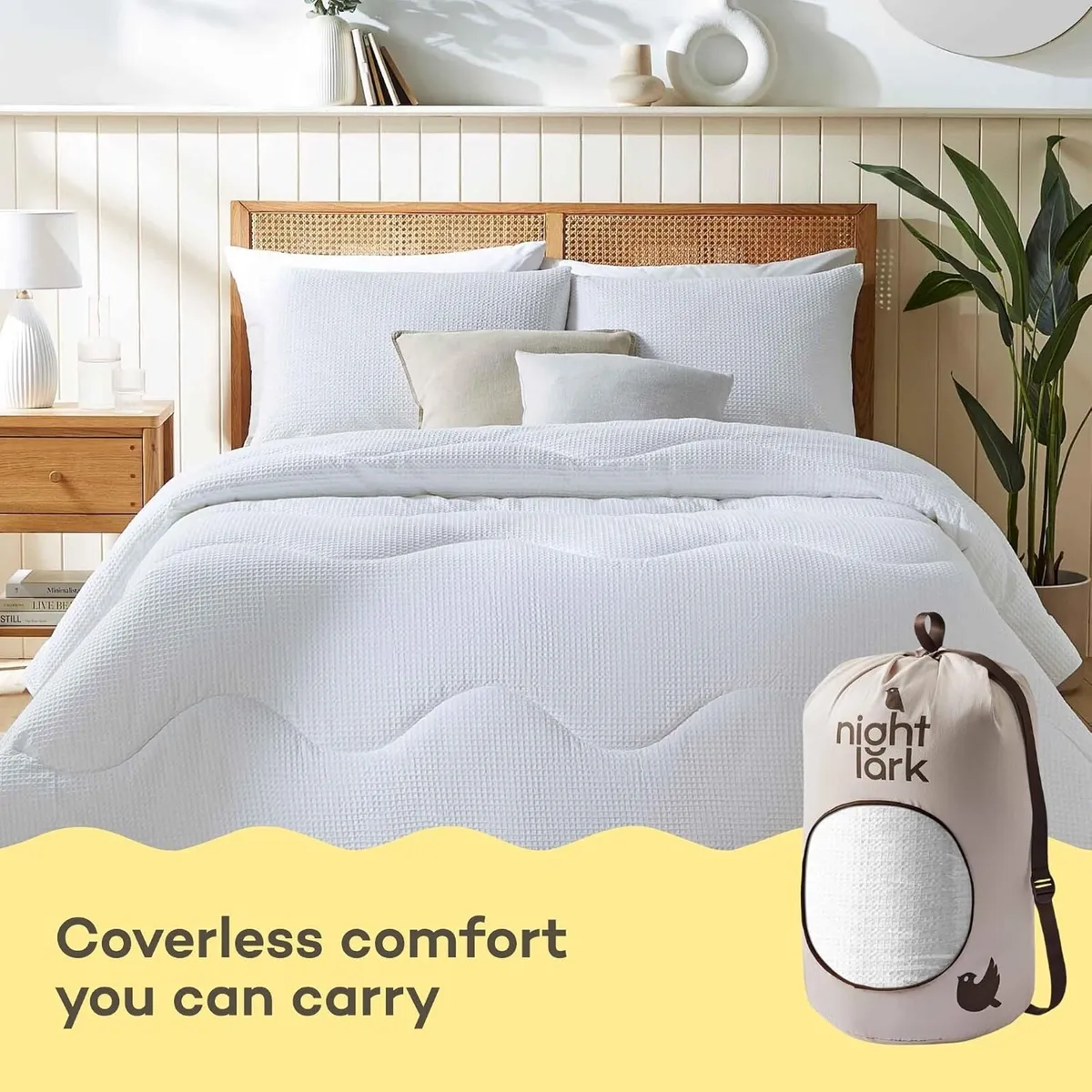 Duvet Cotton Waffle Collection 10.5 Tog - Image 3