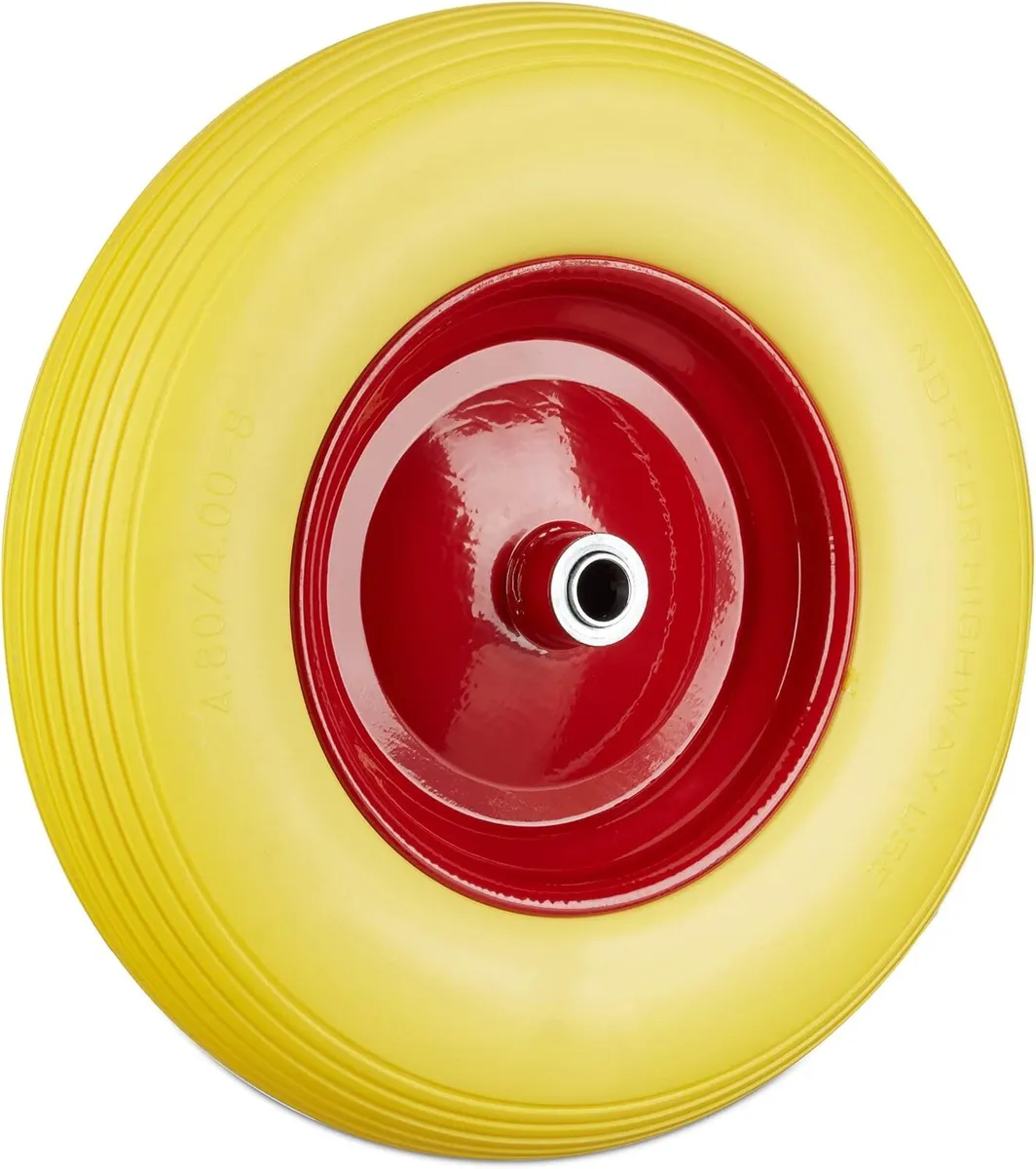 Wheelbarrow Wheels 4.80 4.00-8 Solid (Set of 4) - Image 1