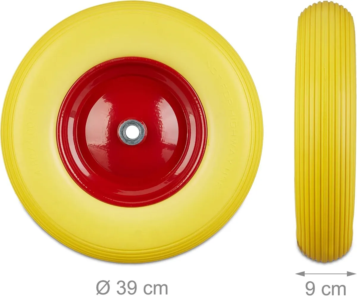 Wheelbarrow Wheels 4.80 4.00-8 Solid (Set of 4) - Image 4