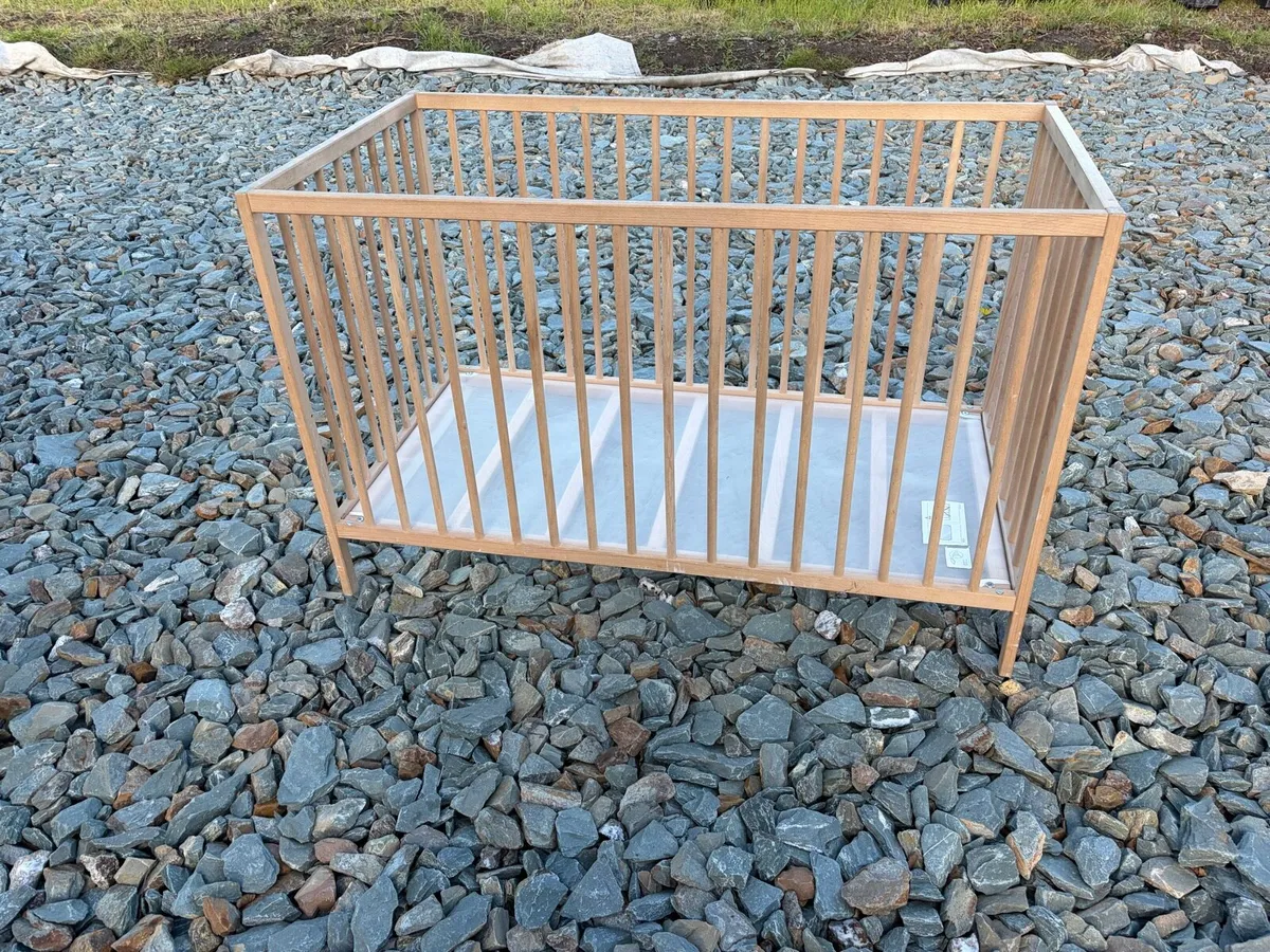 ikea cot bed frame solid wood €50 - Image 1