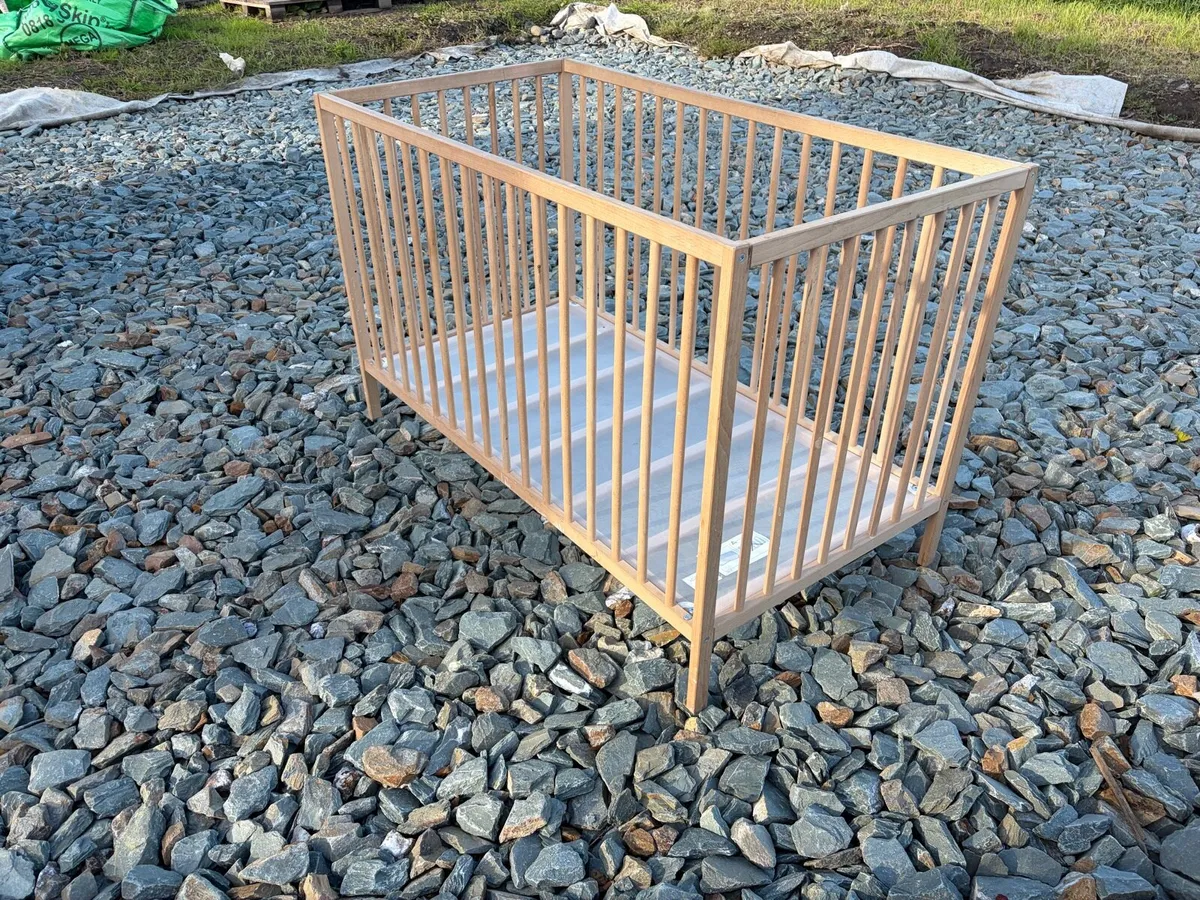 ikea cot bed frame solid wood €50 - Image 2