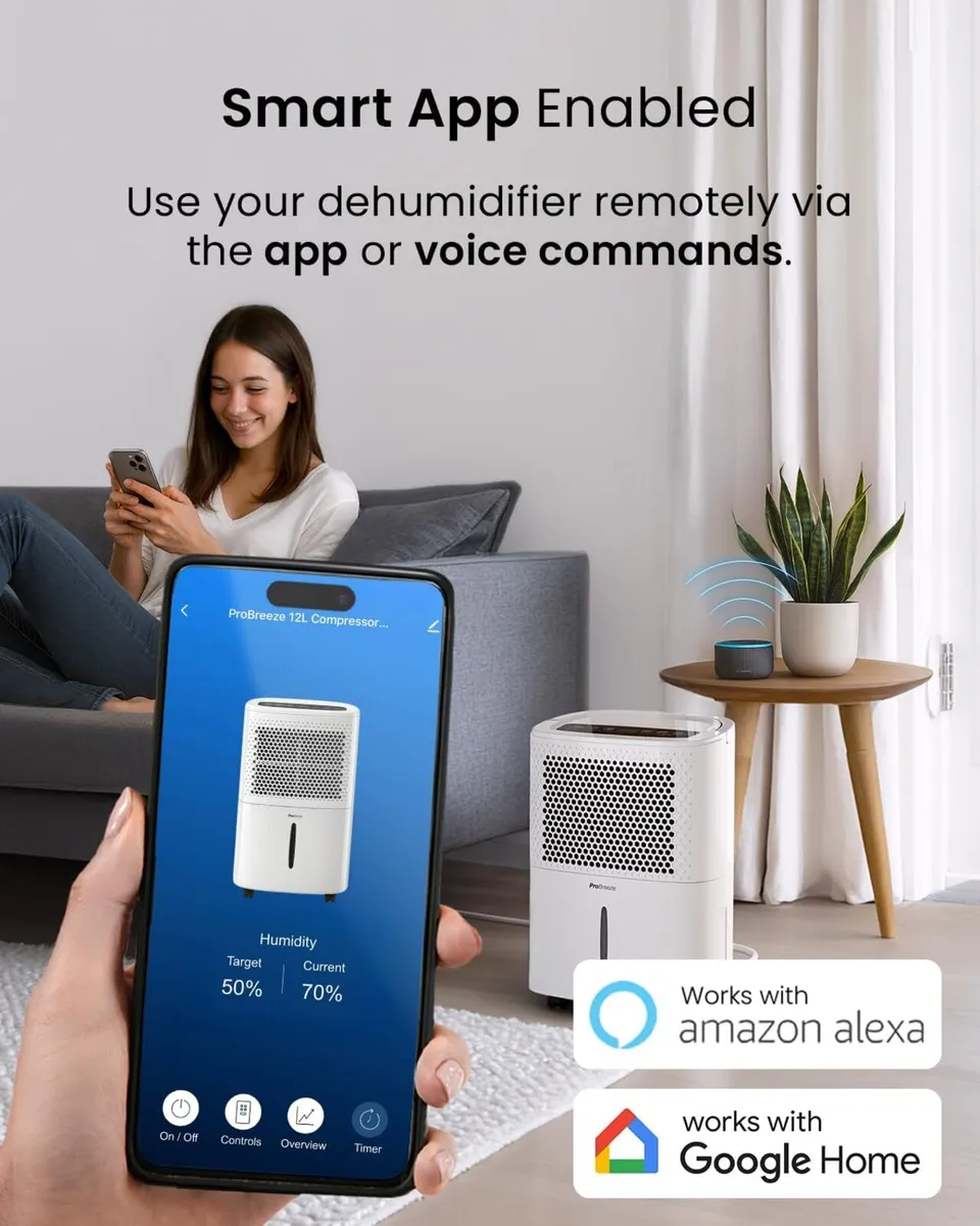 12L Day Dehumidifier with Automatic Humidity - Image 4