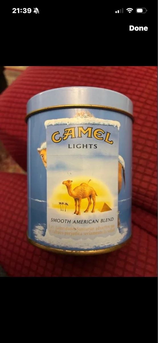 Very Rare Camel Lights Metal Box - Image 1