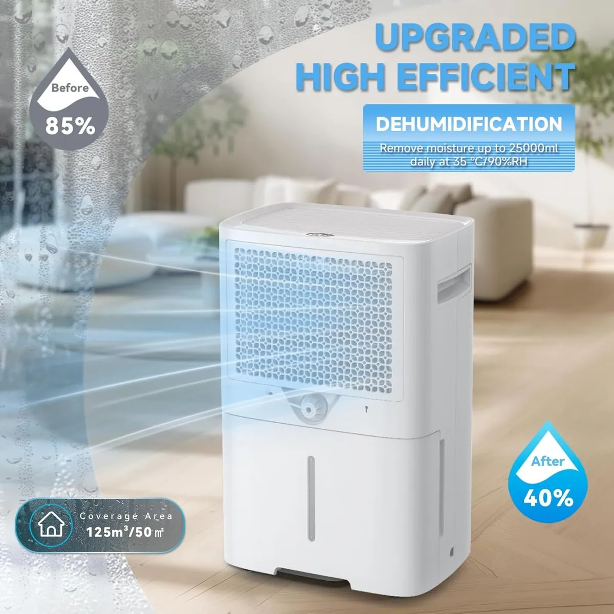Dehumidifier 25L Day Dehumidifiers for Home - Image 2