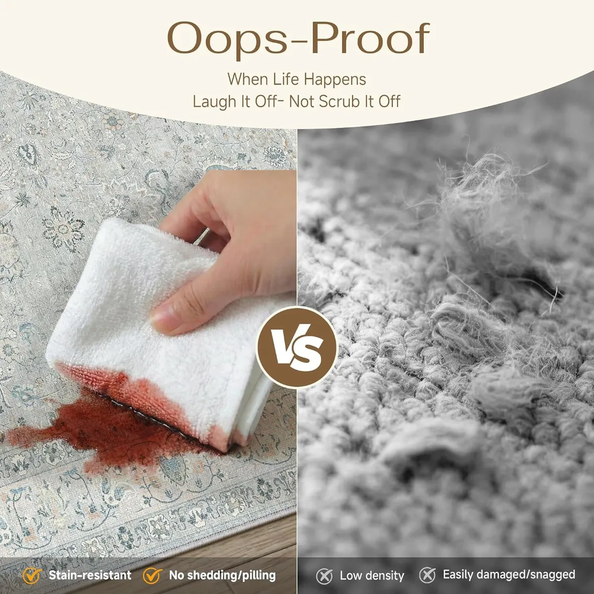 Rugs Living Room Washable Non Slip Carpet - Image 4